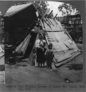Sfollati terremoto Messina 1908