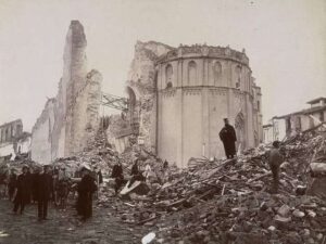Rovine del Duomo di Messina, 1908
