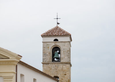 Sommità del campanile di San Michele Arcangelo a Grottaminarda dopo il miglioramento sismico ISAAC